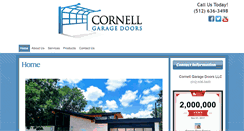 Desktop Screenshot of cornellgaragedoors.com